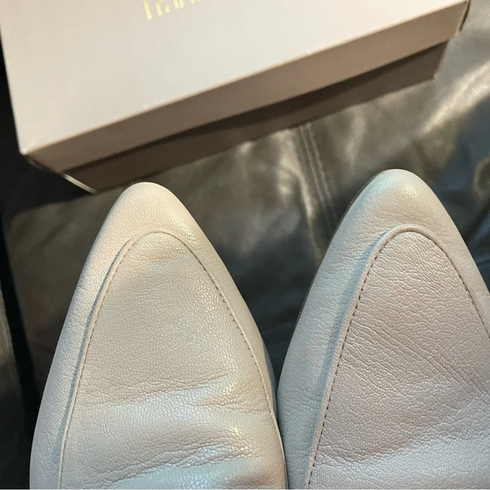 Franco Sarto Cream Flats Elegant Loafers - Picture 6 of 7